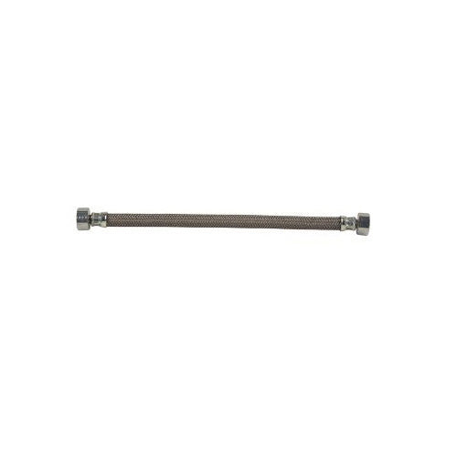 B8-A - 1/2" F Lead Free Braided Water Faucet Connector