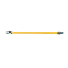 CSSD77 - 3/8" Procoat Gas Connector - Stainless Steel - MNPT