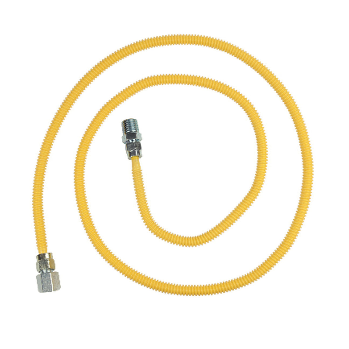 CSSL54 - 1/2" Gas Connector - Stainless Steel - MNPT x FNPT