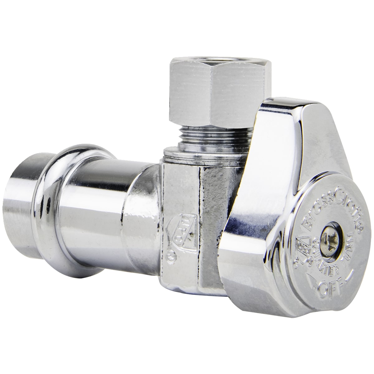 G2 - 1/2" Angle Stop Valve - 90° - Chrome Plated Brass