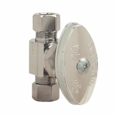 OCR11X - 1/4 x 3/8" C Multi-Turn Straight Stop - Brass