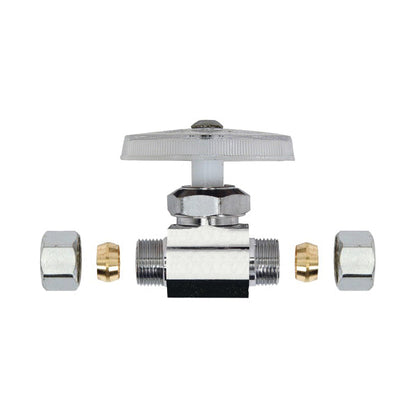 1/4 x 3/8" Multi-Turn Water Supply Stop - Brass