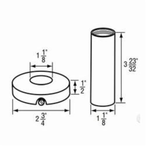 Faucet Escutcheon Set - Zinc - for Faucet