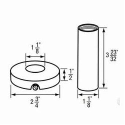 Faucet Escutcheon Set - Zinc - for Faucet