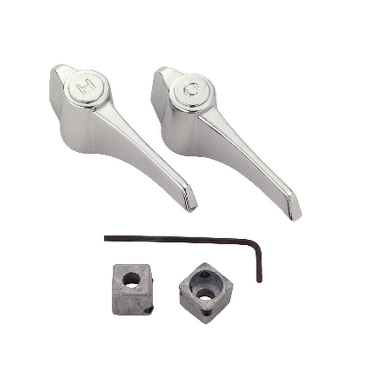 Universal Lever Handle - Polished Chrome - Zinc