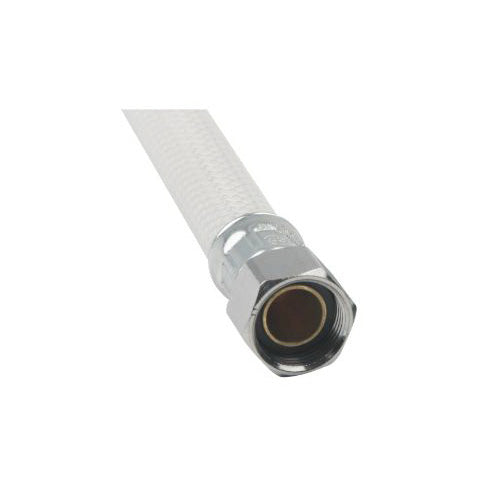 VF1-A - 3/8 x 1/2" Flexible Water Faucet Connector - Vinyl