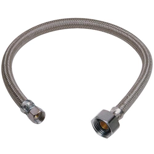 F Toilet Connector with Metal Nut - B1-12DLMF