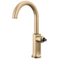 Brizo® 61006LF-GLLHP-L Standard Bar Faucet with Arc Spout, Kintsu®, Luxe Gold, 1 Handle, 1.8 gpm