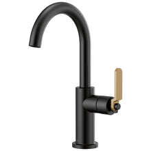 Brizo® 61044LF-BLGL Bar Faucet, Litze™, Matte Black/luxe Gold, 1 Handle, 1.8 gpm