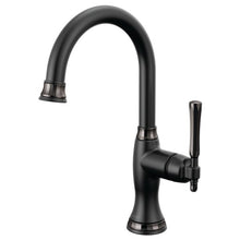 Brizo® 61058LF-BLBNX Bar Kitchen Faucet, The Tulham™ Kitchen Collection by Brizo®, Matte Black / Brilliance Black Onyx, 1 Handles, 1.8 gpm Flow Rate