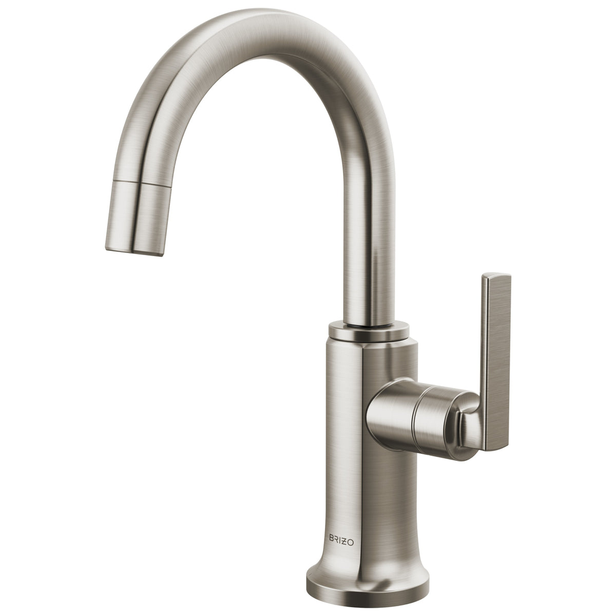 Brizo® 61306LF-C-SS-L Kintsu® Integrated Faucet with Arc Spout, 1.5 gpm Flow Rate, Stainless, 1 Handles