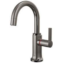 Brizo® 61306LF-H-BNX-L Kintsu® Integrated Hot Faucet with Arc Spout, 1 gpm Flow Rate, 360 deg Swing Spout, Black Onyx, 1 Handles