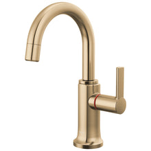 Brizo® 61306LF-H-GL-L Kintsu® Integrated Hot Faucet with Arc Spout, 1 gpm Flow Rate, 360 deg Swing Spout, Luxe Gold, 1 Handles