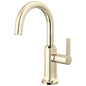 Brizo® 61306LF-H-PN-L Kintsu Instant Dispenser Faucet, 1.5 gpm Flow Rate, Arc Spout, Lumicoat Polished Nickel, 1 Handles