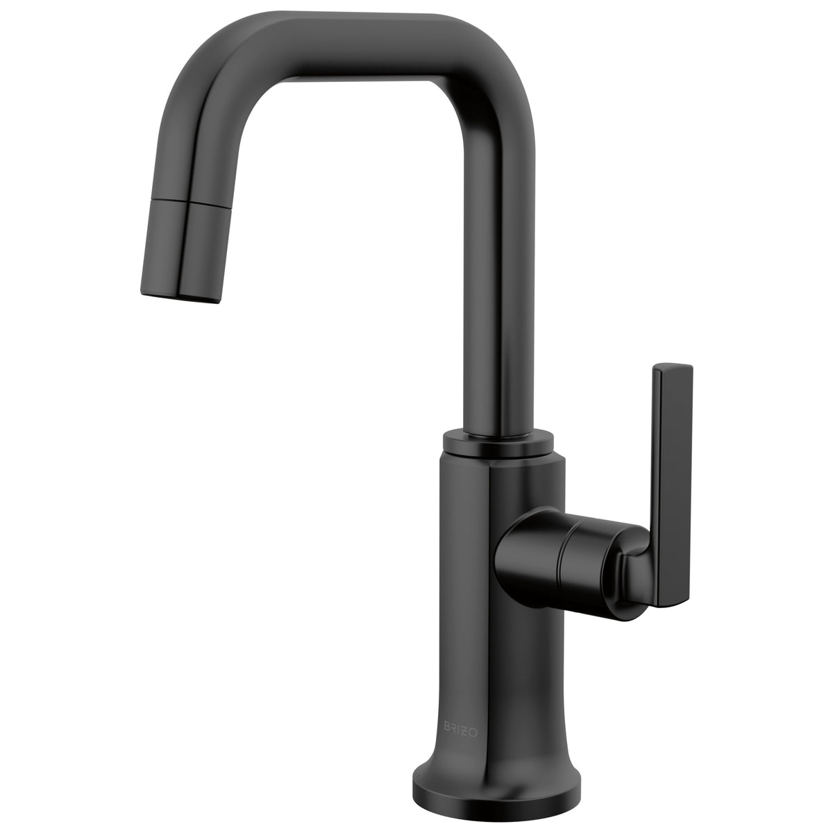 Brizo® 61307LF-C-BL Kintsu® Integrated Faucet with Arc Spout, 1.5 gpm Flow Rate, Matte Black, 1 Handles