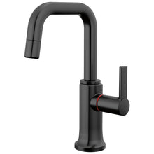 Brizo® 61307LF-H-BL Kintsu® Integrated Hot Faucet with Square Spout, 1 gpm Flow Rate, 360 deg Swing Spout, Matte Black, 1 Handles