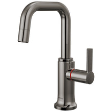 Brizo® 61307LF-H-BNX-L Kintsu® Integrated Hot Faucet with Square Spout, 1 gpm Flow Rate, 360 deg Swing Spout, Black Onyx, 1 Handles