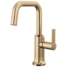 Brizo® 61307LF-H-GL-L Kintsu® Integrated Hot Faucet with Square Spout, 1 gpm Flow Rate, 360 deg Swing Spout, Luxe Gold, 1 Handles