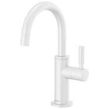 Brizo® 61320LF-C-MW Solna® Integrated Faucet with Arc Spout, 1.5 gpm Flow Rate, Matte White, 1 Handles