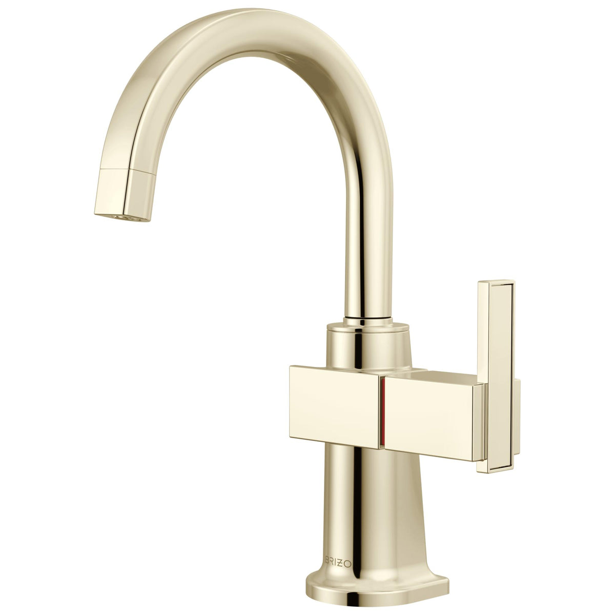 Brizo® 61322LF-H-PN 61322LF Frank Lloyd Wright Hot Faucet, 1 gpm Flow Rate, Arc Spout, Polished Nickel, 1 Handles