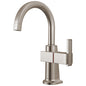 Brizo® 61322LF-H-SS 61322LF Frank Lloyd Wright Hot Faucet, 1 gpm Flow Rate, Arc Spout, Stainless, 1 Handles