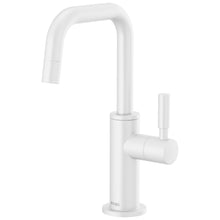 Brizo® 61365LF-C-MW Solna® Integrated Faucet with Arc Spout, 1.5 gpm Flow Rate, Matte White, 1 Handles