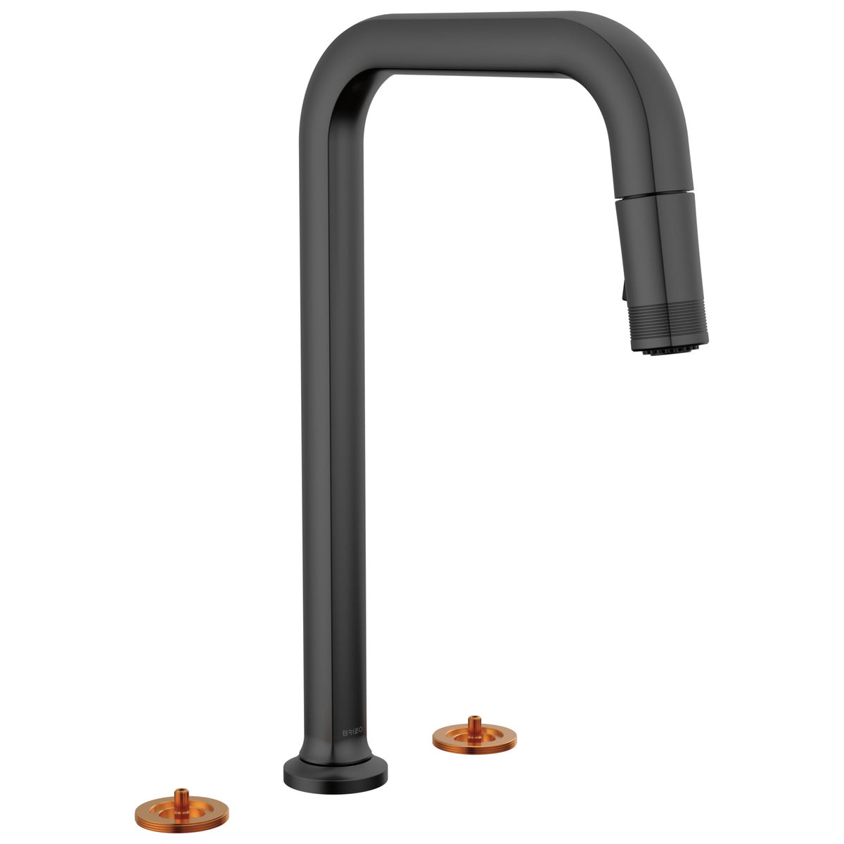 Brizo® 62507LF-BLLHP Kintsu® Single Handle Faucet with Square Spout, 1.8 gpm Flow Rate, Matte Black, 3 Faucet Holes