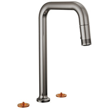 Brizo® 62507LF-BNXLHP-L Kintsu® Single Handle Faucet with Square Spout, 1.8 gpm Flow Rate, Black Onyx, 3 Faucet Holes