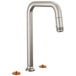 Brizo® 62507LF-SSLHP-L Kintsu® Single Handle Faucet with Square Spout, 1.8 gpm Flow Rate, Stainless, 3 Faucet Holes