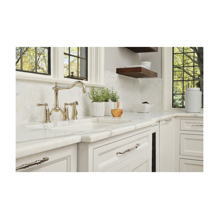 Tresa Widespread Bridge Kitchen Faucet With Spray, 1.8 gpm