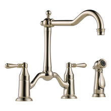 Tresa Widespread Bridge Kitchen Faucet With Spray, 1.8 gpm