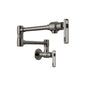 Brizo® 62807LF-BNX-L Kintsu® Pot Filler, 4 gpm Flow Rate, Dual Jointed Swivel Spout, Black Onyx, 2 Handles, Import