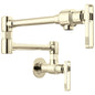 Kintsu - Pot Filler Kitchen Faucet - Brass - Wall Mount