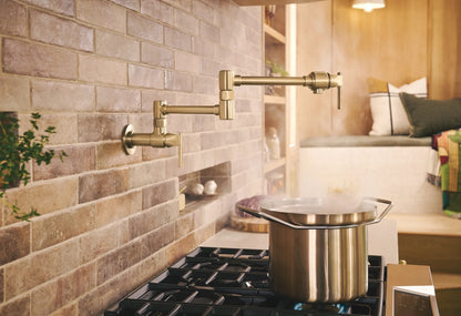 Frank Lloyd Wright - Pot Filler - Luxe Gold - Wall Mount