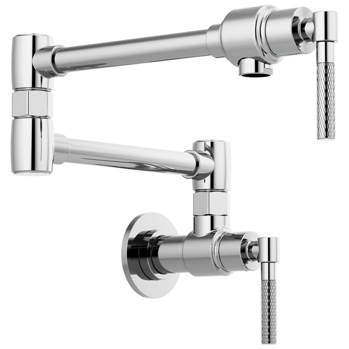 Brizo® 62843LF Litze® Pot Filler, Brizo® Litze® Pot Filler, Commercial/Residential, 4 gpm Flow Rate, Swing Spout, 2 Handles, Import