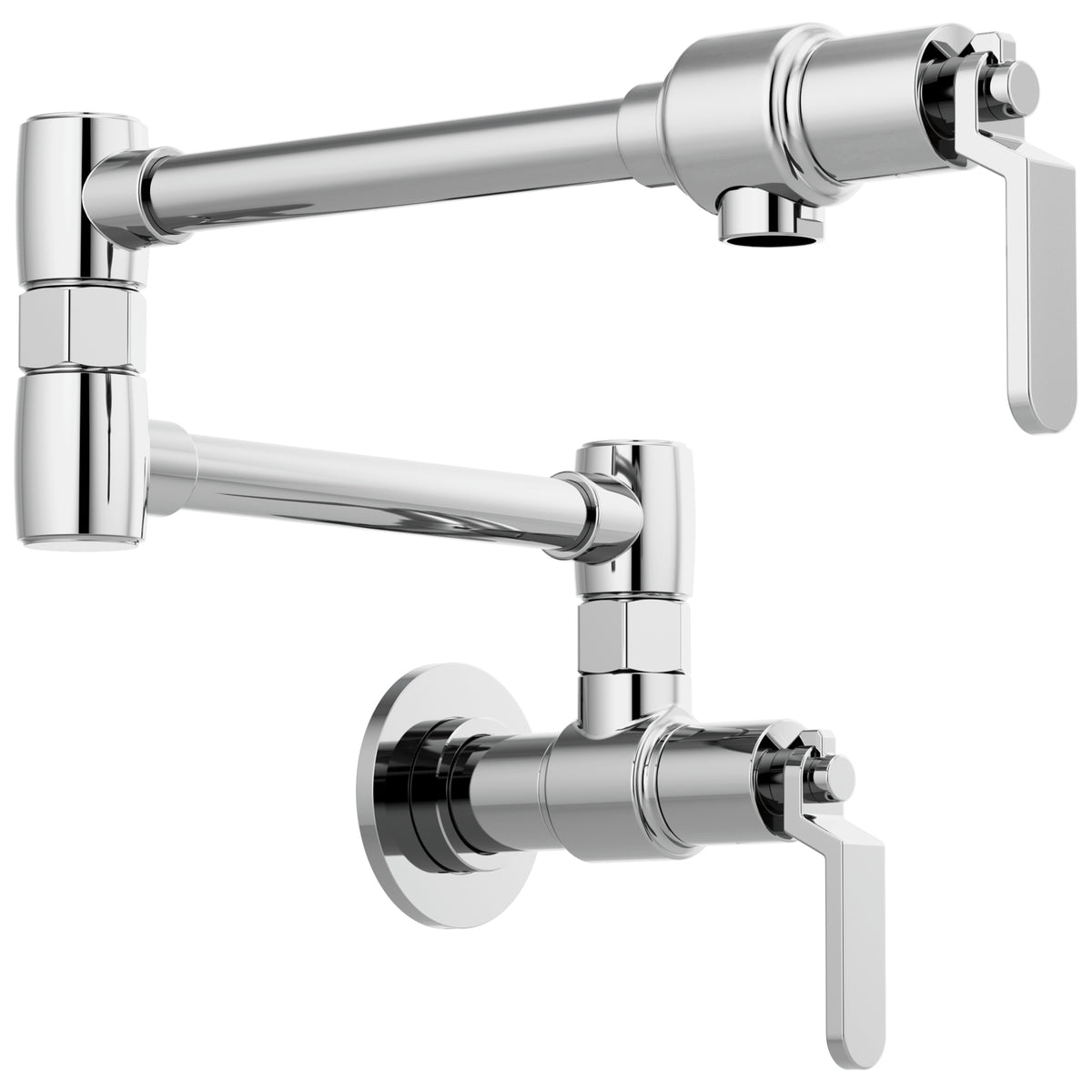 Brizo® 62844LF Litze® Pot Filler, Brizo® Litze® Pot Filler, Commercial/Residential, 4 gpm Flow Rate, Swing Spout, 2 Handles, Import