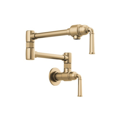 Brizo® Rook® Pot Filler, Commercial/Residential, 4 gpm Flow Rate, Swing Spout, 2 Handles, Import