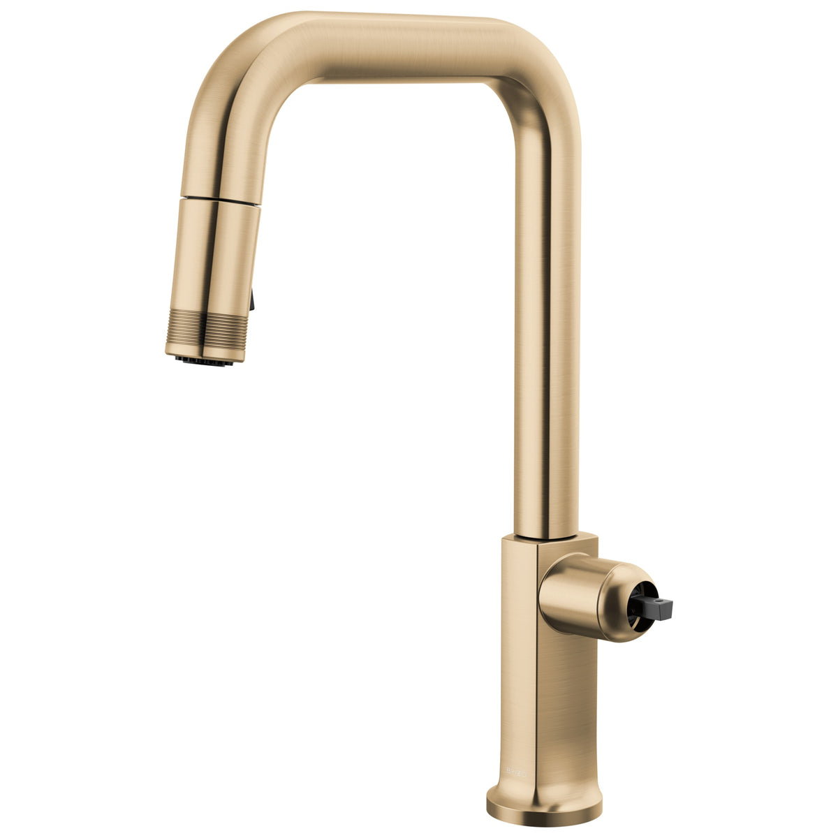 Brizo® 63007LF-GLLHP-L Kintsu® Single Handle Faucet with Square Spout, 1.8 gpm Flow Rate, Luxe Gold, 1 Faucet Holes