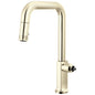Brizo® 63007LF-PNLHP-L Kintsu Pull-Down Kitchen Faucet, 1.8 gpm Flow Rate, Lumicoat Polished Nickel, 1 Handles, 1 Faucet Holes