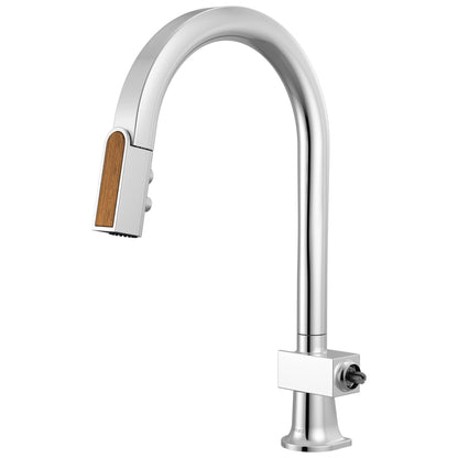 Frank Lloyd Wright - Pull-Down Kitchen Faucet - Brass