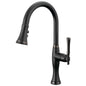 Brizo® 63058LF-BLBNX Pull-Down Kitchen Faucet, 1.8 gpm Flow Rate, Matte Black/Brilliance Black Onyx, 1 Handles, 1 Faucet Holes, Spray/Aerated Stream Function, Import