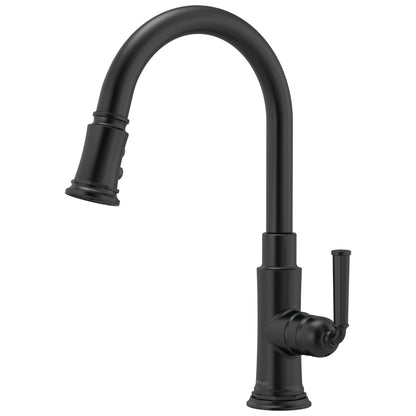 Brizo® 63074LF Rook™ Pull-Down Kitchen Faucet, Brizo® Rook™ Pull-Down Kitchen Faucet, 1.8 gpm Flow Rate, 1 Handles, 1 Faucet Holes, Function: Traditional, Domestic, Commercial