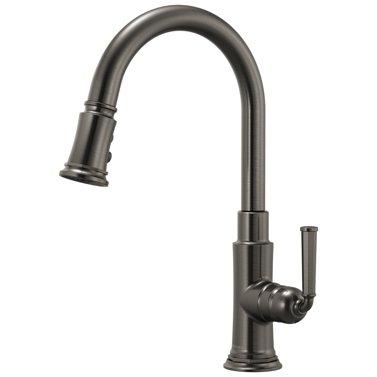 Brizo® 63074LF Rook™ Pull-Down Kitchen Faucet, Brizo® Rook™ Pull-Down Kitchen Faucet, 1.8 gpm Flow Rate, 1 Handles, 1 Faucet Holes, Function: Traditional, Domestic, Commercial
