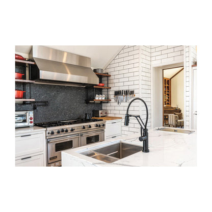 Brizo® 63121LF Solna® Articulating Kitchen Faucet With Finished Hose, Brizo® Solna® Articulating Kitchen Faucet With Finished Hose, 1.8 gpm Flow Rate, 1 Handle, 1 Faucet Hole, Function: Traditional, Domestic, Commercial