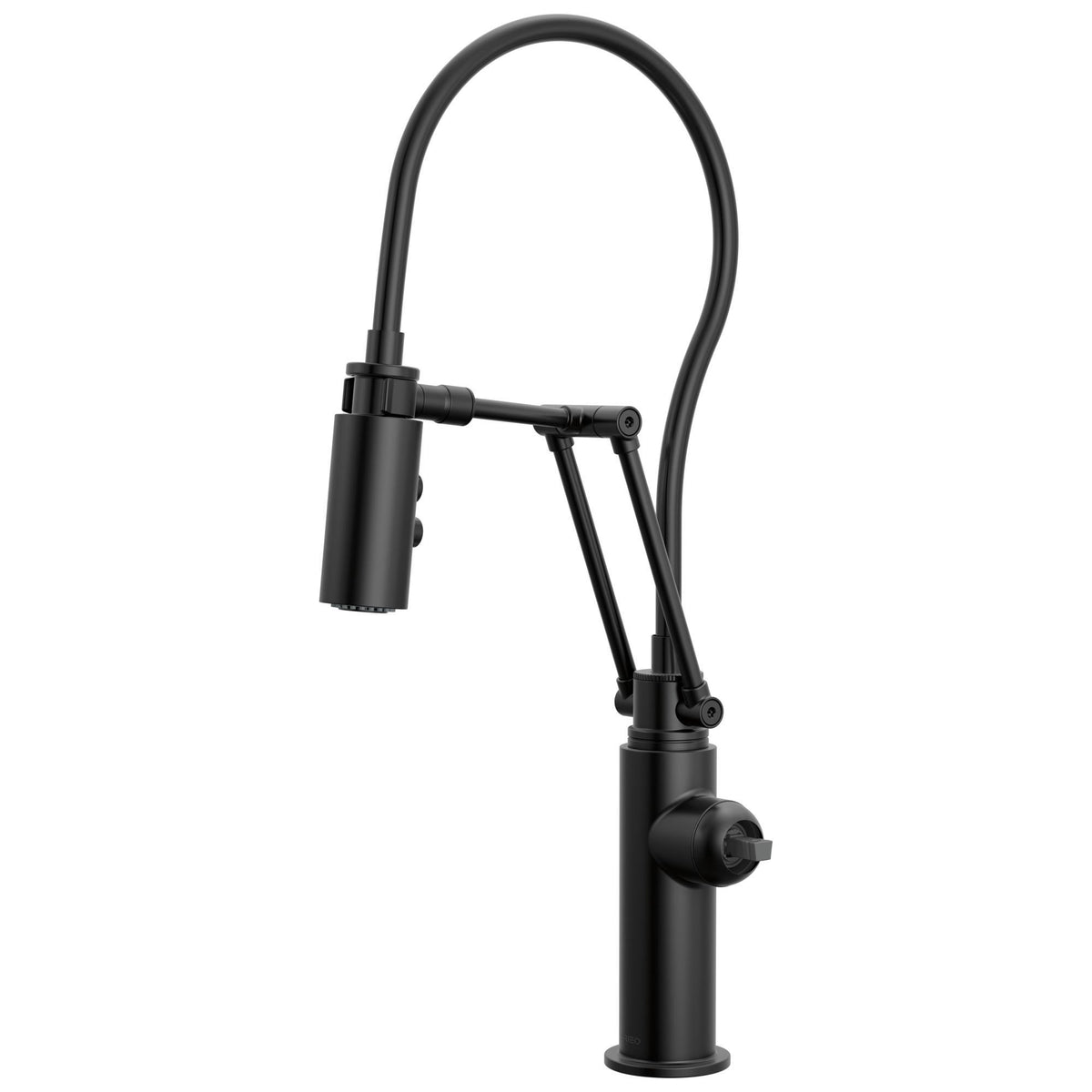 Brizo® 63221LF-BLLHP Odin® Dual-Jointed Kitchen Faucet, 1.8 gpm Flow Rate, Matte Black, 1 Handles, 1 Faucet Holes, Function: Kitchen