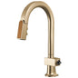 Brizo® 63922LF-GLWDLHP 63922LF Pull-Down Faucet, Frank Lloyd Wright, Luxe Gold/Wood, 1 Handle, 1.8 gpm