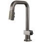 Brizo® 63923LF-BNXWDLHP 63923LF Pull-Out Faucet, Frank Lloyd Wright, Brilliance Black Onyx/Wood, 1 Handle, 1.8 gpm