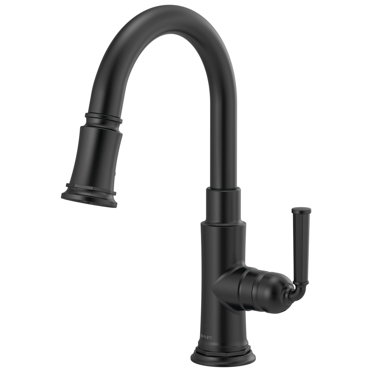 Brizo® 63974LF Rook™ Pull-Down Kitchen Prep Faucet, Brizo® Rook™ Pull-Down Kitchen Prep Faucet, 1.8 gpm Flow Rate, 1 Handles, 1 Faucet Holes, Function: Traditional, Domestic, Commercial