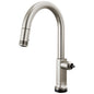 Brizo® 64006LF-SSLHP-L Kintsu® Single Handle Faucet with Arc Spout, 1.8 gpm Flow Rate, Stainless, 1 Faucet Holes