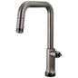Brizo® 64007LF-BNXLHP-L Kintsu® Single Handle Faucet with Square Spout, 1.8 gpm Flow Rate, Black Onyx, 1 Faucet Holes